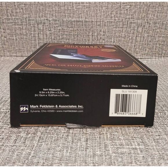 Dictionary Metal Book Safe With Key Lock Portable Metal Safe Box Secret Hidden - Picture 3 of 7